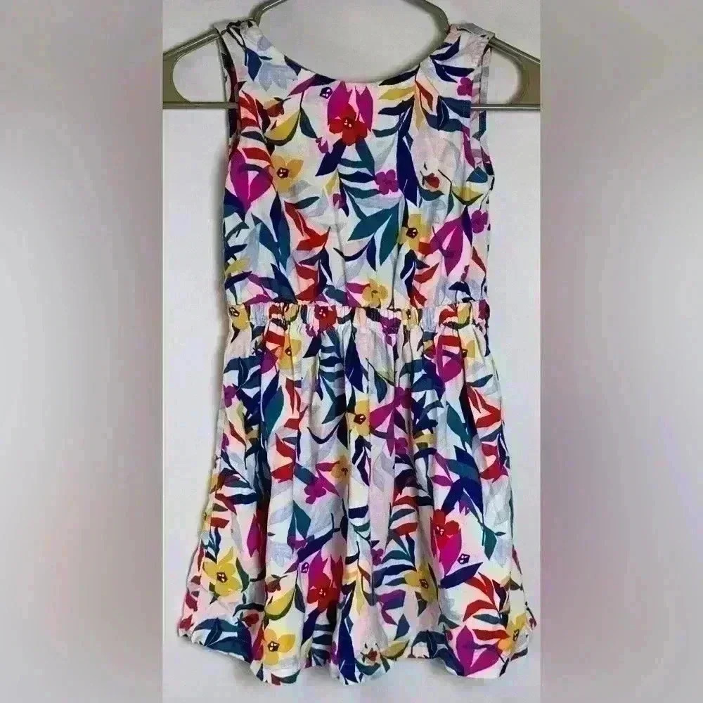 Carter's Girls Floral Summer Dress with back cutouts (Size 6)